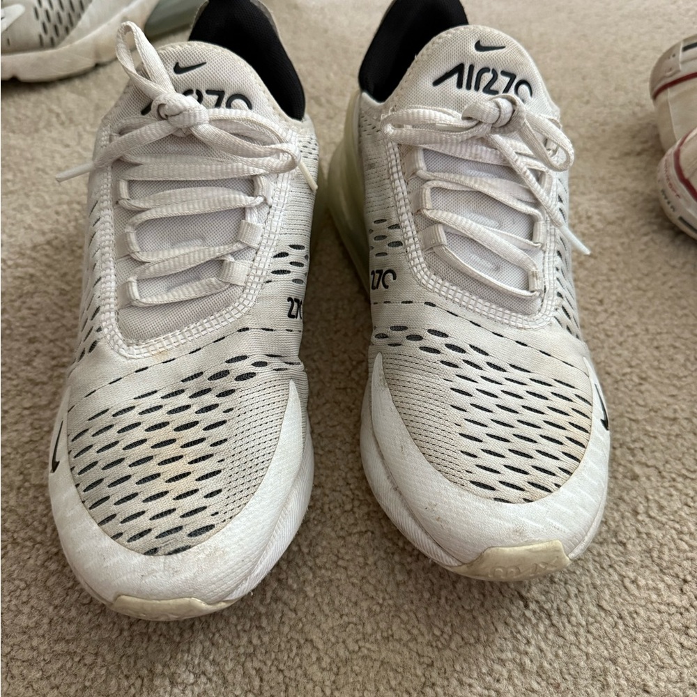 Nike Air Max White and Black Sneakers
